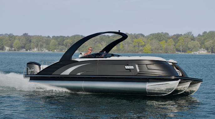 Premium boat on the water
